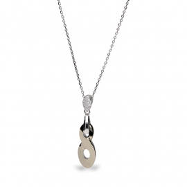 Infinity Goudkleurige Glaskristallen Ketting van Spark Jewelry