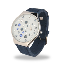 Ladybird Horloge met Brede Blauw Lederen Horlogeband van Spark