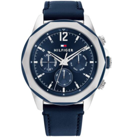 Tommy Hilfiger Horloge LARS - Ø46 - BLAUW TH1792063