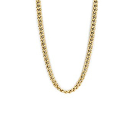 Gouden Gourmet Collier met Stevige Schakels 5,2 mm 43 cm