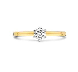 Gouden Ring Diamant 0,25 ct H SI
