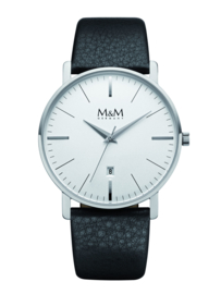 New Classic Heren M&M Horloge met Witte Wijzerplaat