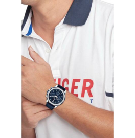 Tommy Hilfiger Horloge LARS - Ø46 - BLAUW TH1792063