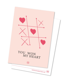 You won my heart – Valentijnskaart