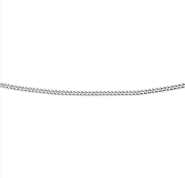 Slank Witgouden Gourmet Collier | Dikte: 0,8mm Lengte: 42cm