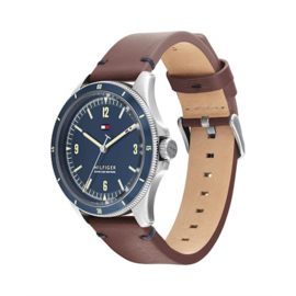 Tommy Hilfiger Maverick Heren Horloge met Blauwe Wijzerplaat