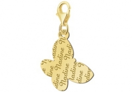 Names4ever Charm Vlinderbedel met Naampatroon GNB23