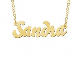 Names4ever Vergulde Sandra Naamketting