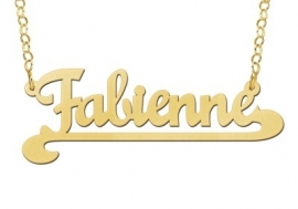 Names4ever Fabienne Stijl Gouden Naamketting