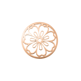 MY iMenso Roségoudkleurige Fantasy Flower 24mm Cover Insignia