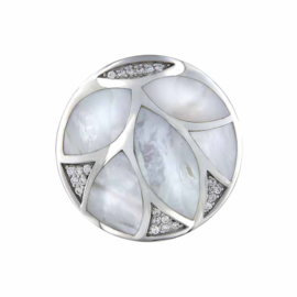 Sea Leafs Mozaïek 33mm Schelp Insignia met Zirkonia’s van MY iMenso