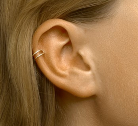 Geelgouden Opengewerkte Earcuff voor Dames