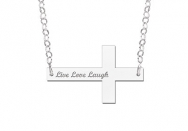 Kruis Naamketting van Zilver Names4ever ZNKB008