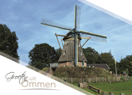 Ommen Ansichtkaarten Set van 3 | Molen, Sahara en Collage