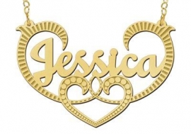 Names4ever Vergulde Jessica Naamketting