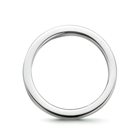 Slanke Basic Ring van Gerhodineerd Zilver