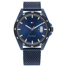 Tommy Hilfiger Donkerblauw Heren Horloge met Milanese Horlogeband