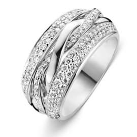 Excellent Jewelry Witgouden Fantasie Ring met Diamanten