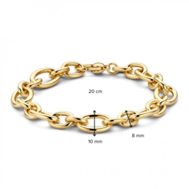 Excellent Jewelry Geelgouden Armband met Robuuste Schakels