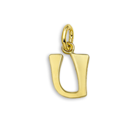 Gouden Letter Bedel Hanger – U