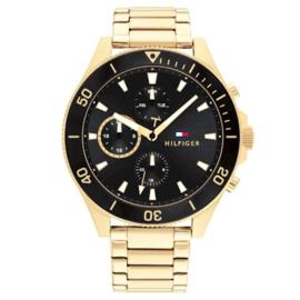 Tommy Hilfiger Robuust Goudkleurig Heren Horloge