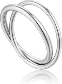 Modern Double Wrap Ring van Ania Haie | Ringmaat 18,5