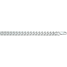 Collier Geslepen Gourmet 8 mm Zilver | Lengte 50 cm