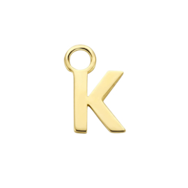 14K Geelgouden Oorringhanger met Letter K