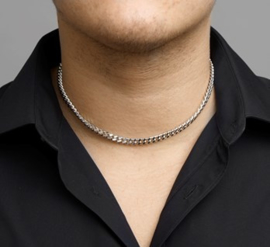 Gourmet Collier van Gepolijst Edelstaal | Lengte 45cm