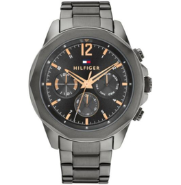 Tommy Hilfiger Horloge LARS - Ø46 - GRIJS TH1792061