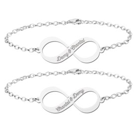 Infinity Armbanden Set van Zilver > Names4ever