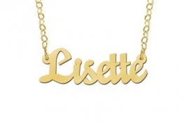 Names4ever Vergulde Lisette Naamketting