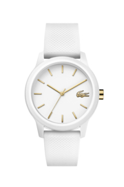 Lacoste Wit Dames Horloge met Witte Silicone Horlogeband