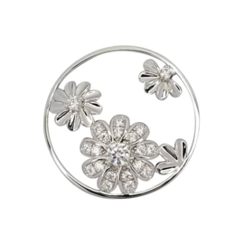 MY iMenso Zilveren Daisy Fantasy 33mm Insignia