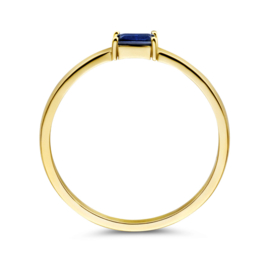 Gouden Ring met Geboortesteen September Saffier