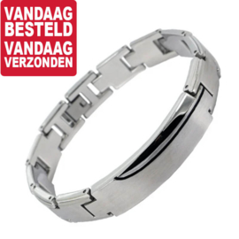 Dark Curves Bracelet » Armbanden voor Mannen - Graveer sieraad