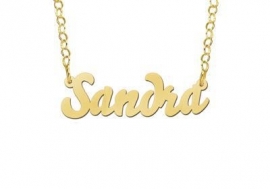 Names4ever Sandra Stijl Gouden Naamketting