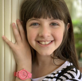 Lacoste Roze Kids Horloge met Roze Silicone Horlogeband