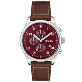 BOSS VIEW Bruin Lederen Herenhorloge HB1513988