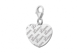 Names4ever Charm-Hartbedel met Naampatroon ZNB17