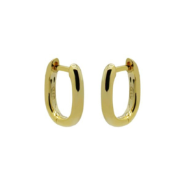 Karma Goudkleurige Hinged Hoops Plain Perfection Oorringen