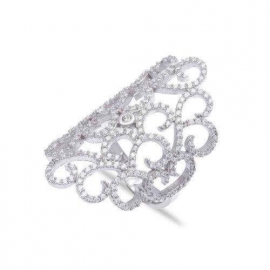 Queen Jewelry Zilveren Fashion Ring van Marilyn in Maat 7