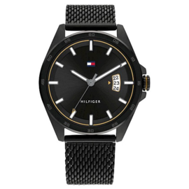 Tommy Hilfiger Zwart Heren Horloge – Milanese Horlogeband