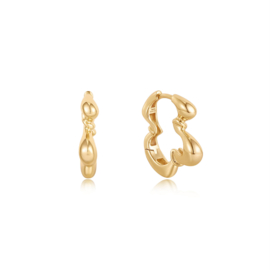 Ania Haie Gold Twisted Oorbellen 18 mm AH E050-03G