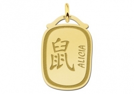 Names4ever Chinees Sterrenbeeld Rat Hanger GHS025