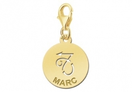 Names4ever Zodiac-Bedel Steenbok in massief goud GBS010