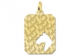 Names4ever Graveer Hanger met Paardenhoofd GNDGP004