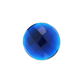 Blauwe Facetgeslepen Quartz Glas 24mm Munt van MY iMenso