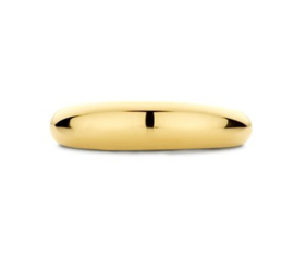 Gouden Dames Ring van echt 14k Goud | op maat gemaakt 16,25 + Handgravenring