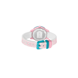 Lacoste Kids Horloge met Roze Gevlekte Siliconen Horlogeband